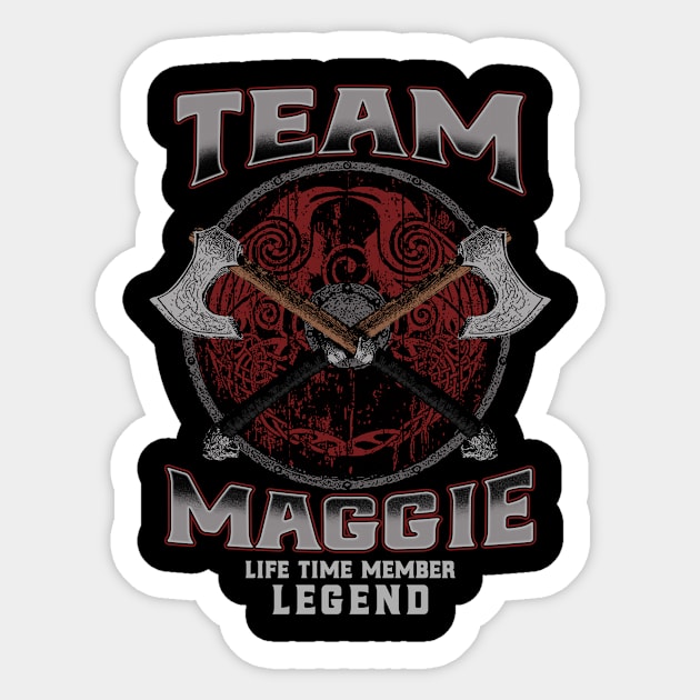 Maggie - Life Time Member Legend Sticker by Stacy Peters Art